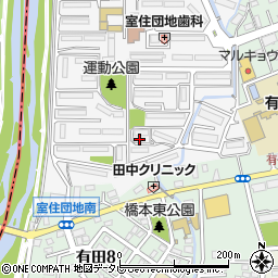 福岡県福岡市早良区室住団地68周辺の地図