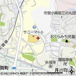 高知県高知市山手町周辺の地図