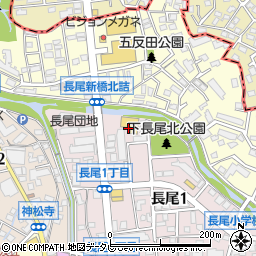 ユニクロ長尾店周辺の地図