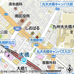 九州三菱大橋店周辺の地図