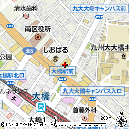 九州三菱自動車販売株式会社　お客様センター周辺の地図