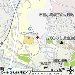 高知県高知市平和町84-10周辺の地図