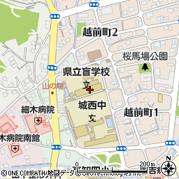 高知県立盲学校周辺の地図