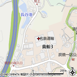 九州名鉄運輸株式会社　検車場周辺の地図