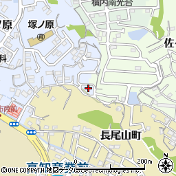 高知県高知市塚ノ原165-8周辺の地図