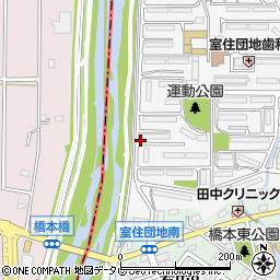 福岡県福岡市早良区室住団地57周辺の地図