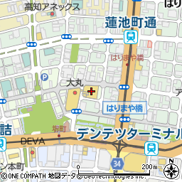 有限会社マイエミート　高知大丸店周辺の地図