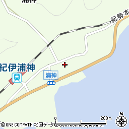 和歌山県東牟婁郡那智勝浦町浦神293周辺の地図