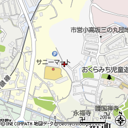 高知県高知市平和町84-32周辺の地図