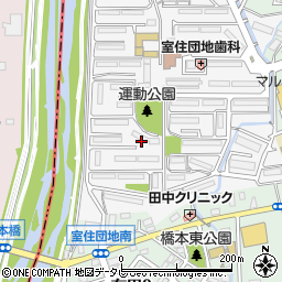 福岡県福岡市早良区室住団地56周辺の地図