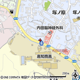 高知県高知市塚ノ原43周辺の地図