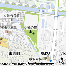 高知県高知市丸池町周辺の地図