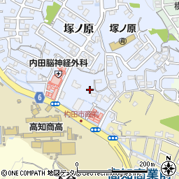 高知県高知市塚ノ原12周辺の地図