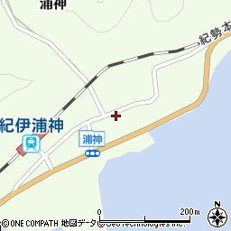 和歌山県東牟婁郡那智勝浦町浦神291周辺の地図