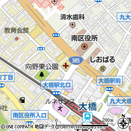 洋服の青山福岡大橋店周辺の地図