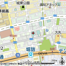 高知銀行帯屋町支店周辺の地図
