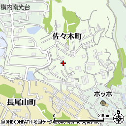 高知県高知市佐々木町周辺の地図