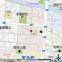 高知県高知市宝永町周辺の地図