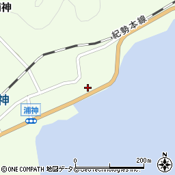 和歌山県東牟婁郡那智勝浦町浦神138-10周辺の地図