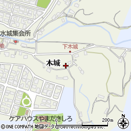 福岡県嘉麻市木城612周辺の地図