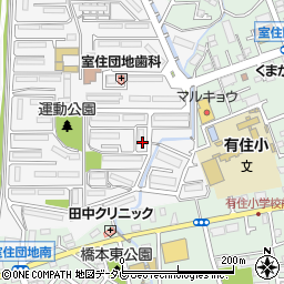 福岡県福岡市早良区室住団地72周辺の地図