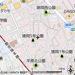 福岡県福岡市博多区諸岡3丁目19-10周辺の地図