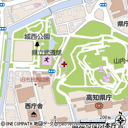 高知県立武道館分館周辺の地図