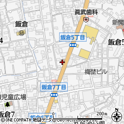 福岡飯倉郵便局周辺の地図