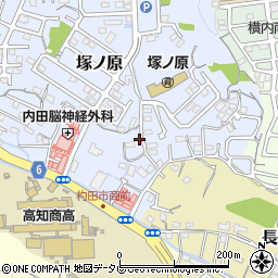 高知県高知市塚ノ原14周辺の地図