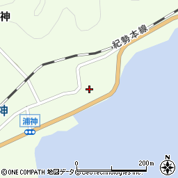 和歌山県東牟婁郡那智勝浦町浦神89周辺の地図