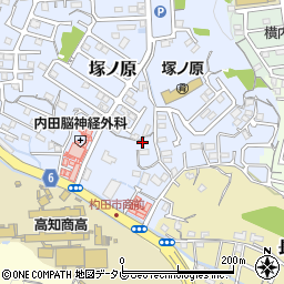 高知県高知市塚ノ原16周辺の地図