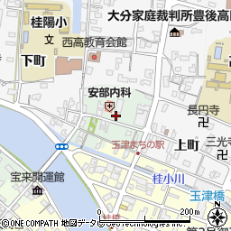 大分県豊後高田市中町周辺の地図
