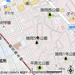 福岡県福岡市博多区諸岡3丁目19-25周辺の地図