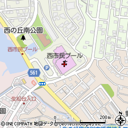 福岡市立総合西市民プール周辺の地図