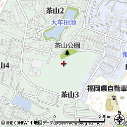 福岡県福岡市城南区茶山3丁目6周辺の地図