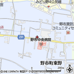 株式会社西日本ファーマシー　アイン薬局野市店周辺の地図