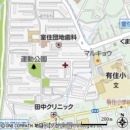 福岡県福岡市早良区室住団地74周辺の地図