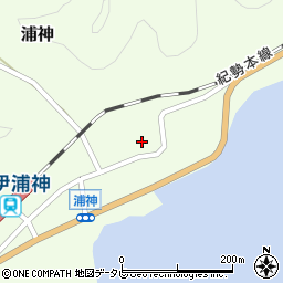 和歌山県東牟婁郡那智勝浦町浦神134周辺の地図