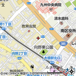 ラフォーレ大橋周辺の地図