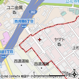 松田自動車整備工場大野城店周辺の地図