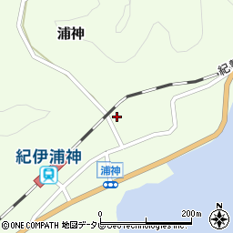 和歌山県東牟婁郡那智勝浦町浦神283周辺の地図