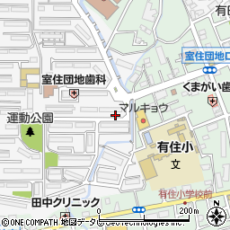 福岡県福岡市早良区室住団地1周辺の地図