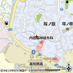 高知県高知市塚ノ原50周辺の地図