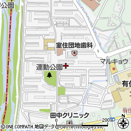 福岡県福岡市早良区室住団地3周辺の地図