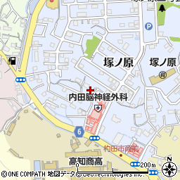 高知県高知市塚ノ原51周辺の地図