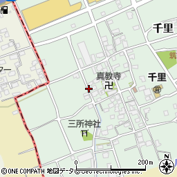 福岡県福岡市西区千里周辺の地図
