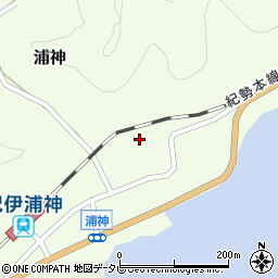 和歌山県東牟婁郡那智勝浦町浦神156周辺の地図