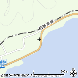 和歌山県東牟婁郡那智勝浦町浦神79周辺の地図