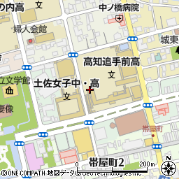 高知県高知市追手筋周辺の地図