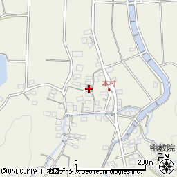 本村一組集会所周辺の地図